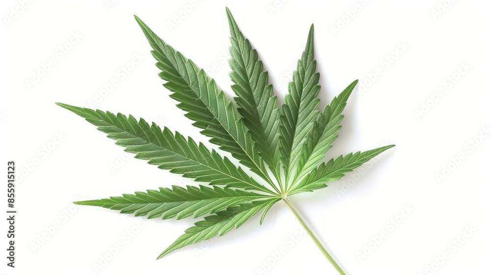 cannabis leaf isolated on white background highresolution digital illustration cannabis leaf isolated on white background highresolution digital illustration