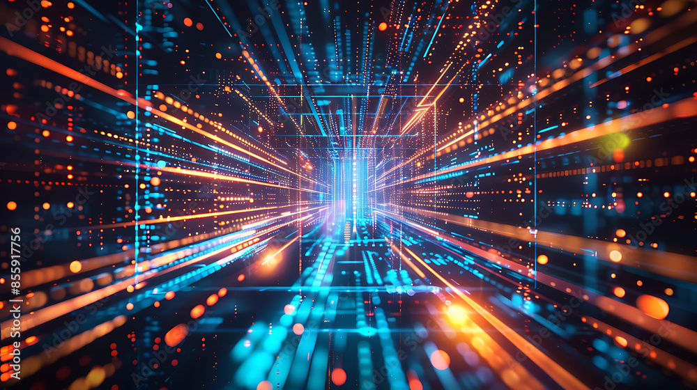 Naklejka premium abstract technology background