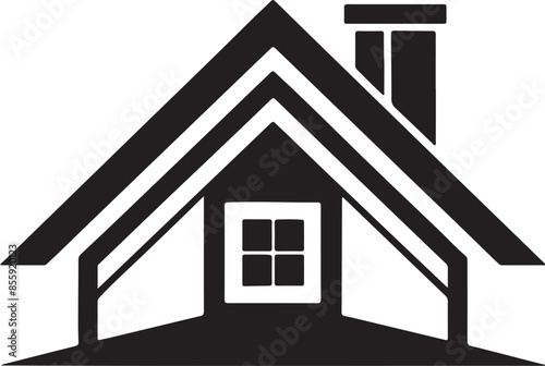 house roof icon silhouette vector logo