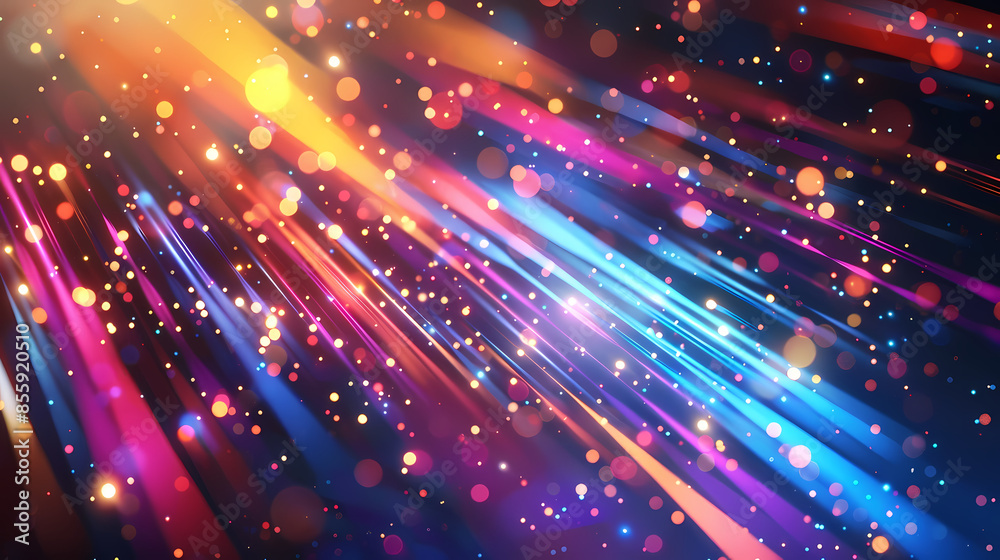 Obraz premium Abstract neon stripes background