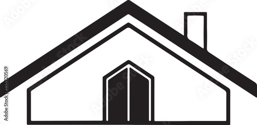 house roof icon silhouette vector logo