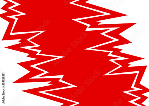 Abstract background with reflective jagged spike pattern and with some copy space area