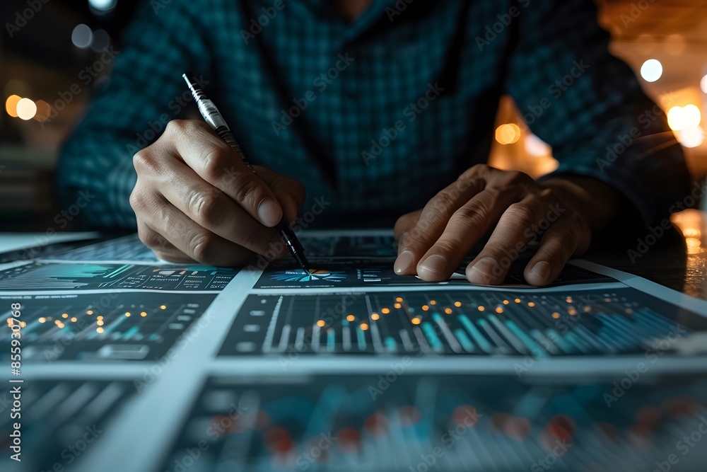 Person using pen to write on paper Person using pen to write on paper