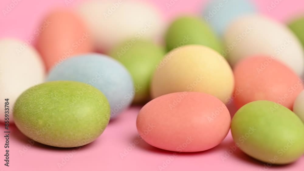 colored dragee close-up colored dragee close-up