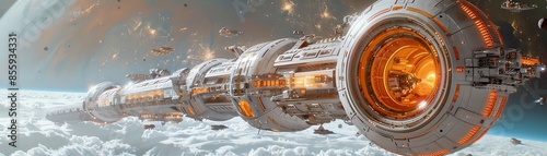 Starship City A massive spaceship designed to be a selfsustaining city in space photo