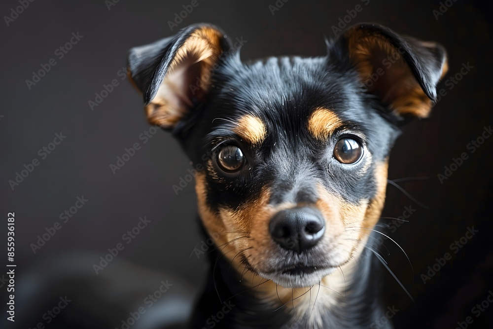 Small dog looking at camera Small dog looking at camera