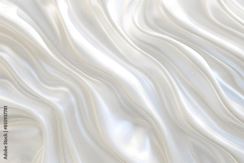 Naklejka premium Smooth elegant white silk or satin luxury cloth texture background.