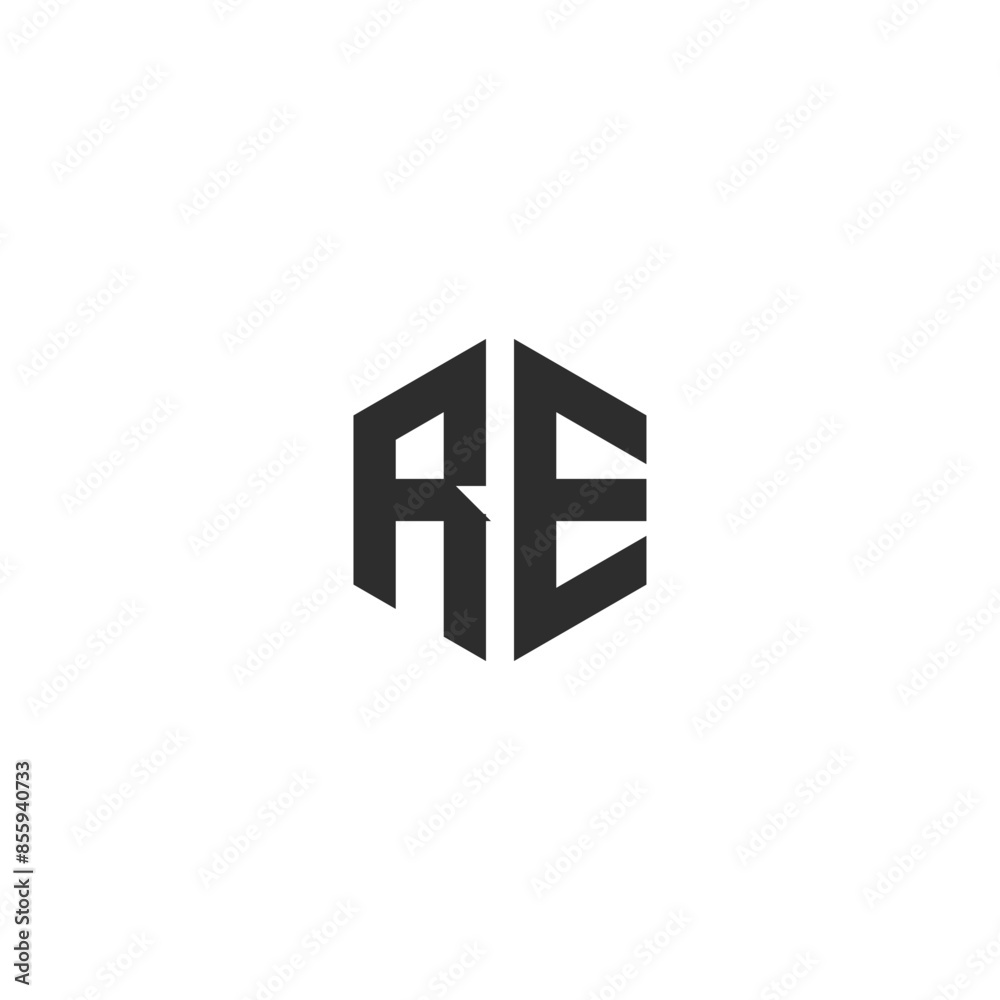 RE Letter Logo Design Vector RE Letter Logo Design Vector