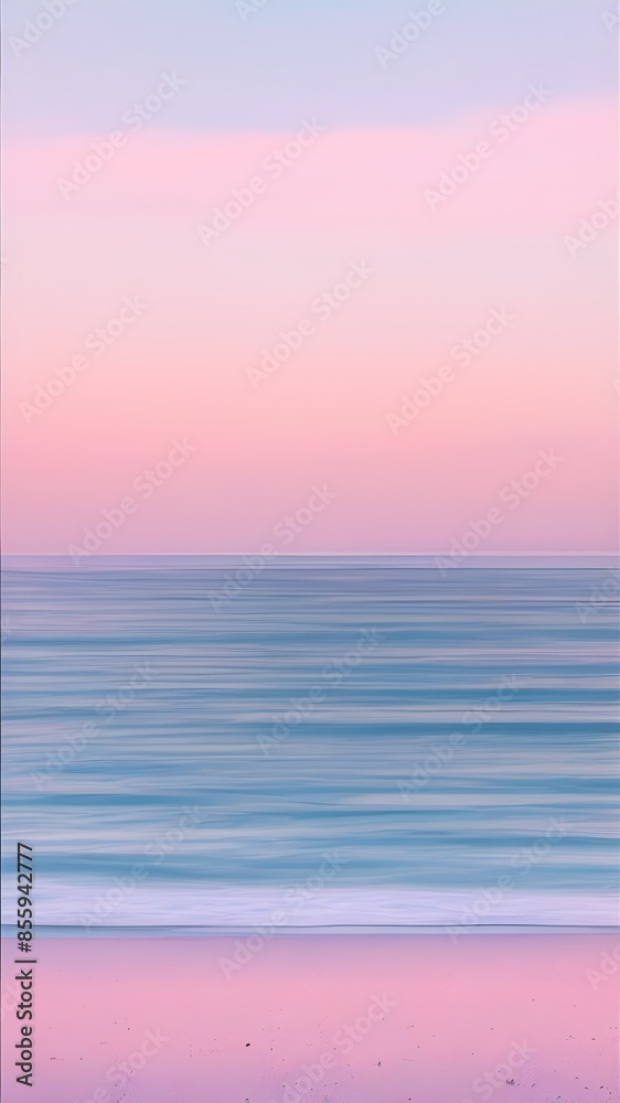 Peaceful Scene of Sunset at Dusk