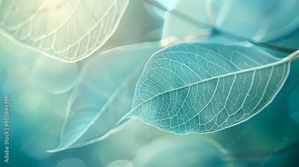 Digital technology blue green leaf plant texture abstract poster web page PPT background Digital technology blue green leaf plant texture abstract poster web page PPT background