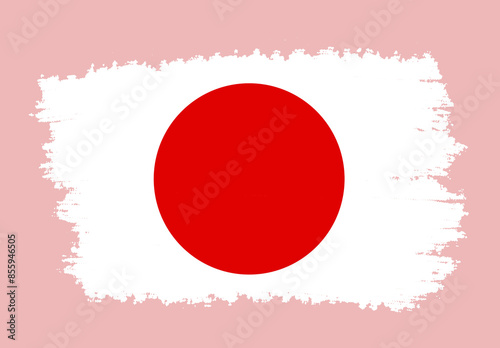 japon flag painted