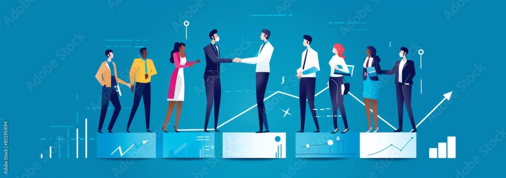 There are three men working on a project. They are competing, working together, brainwashing, reacting fast, and responding to demands. Illustration of a business concept. There are three men working on a project. They are competing, working together, brainwashing, reacting fast, and responding to demands. Illustration of a business concept.
