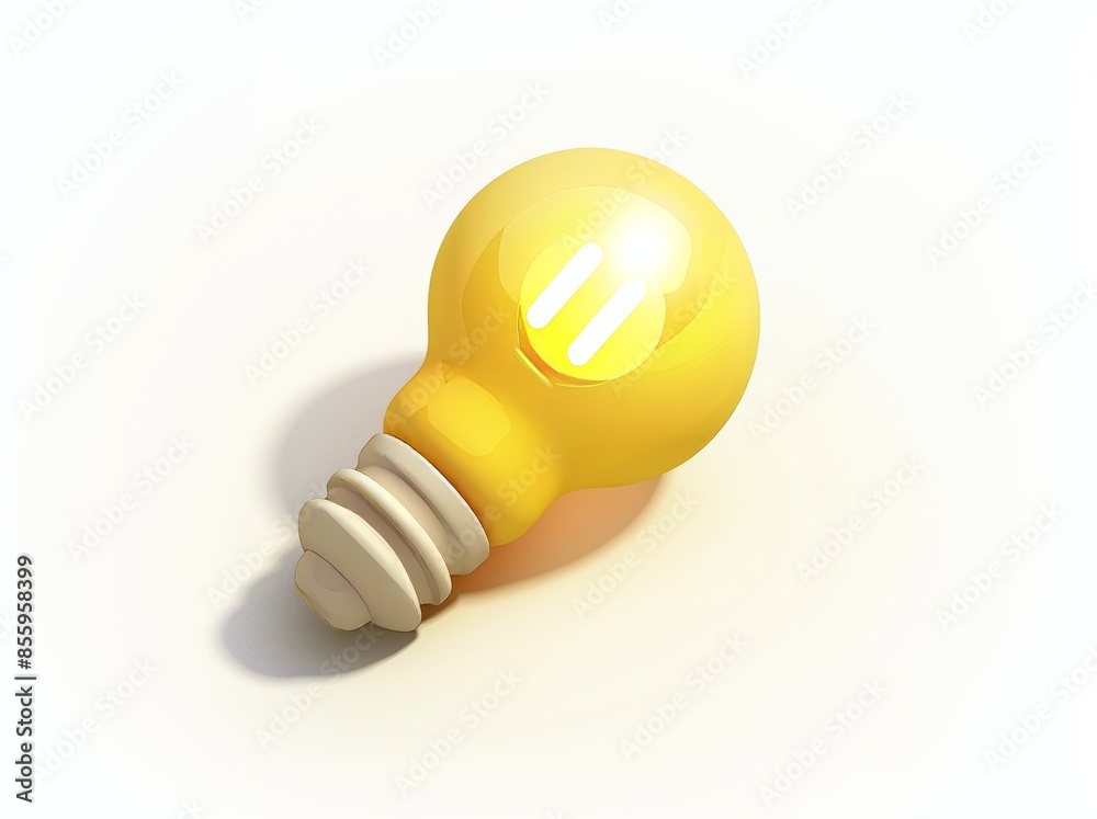 Cartoon illustration of a light bulb icon, illustrating a startup business idea. Cartoon illustration of a light bulb icon, illustrating a startup business idea.