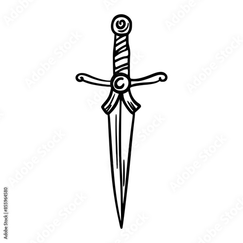 Doodle Blade. Magic object. Sketch