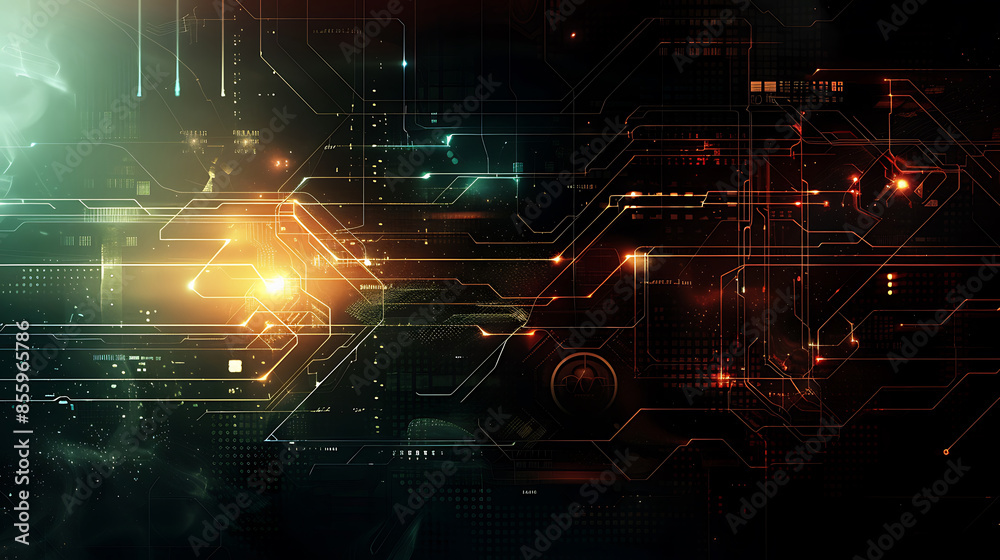 Obraz premium abstract technology background