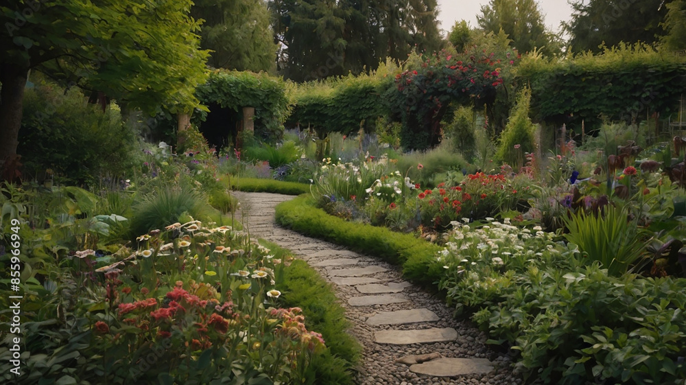 Obraz premium path in the garden