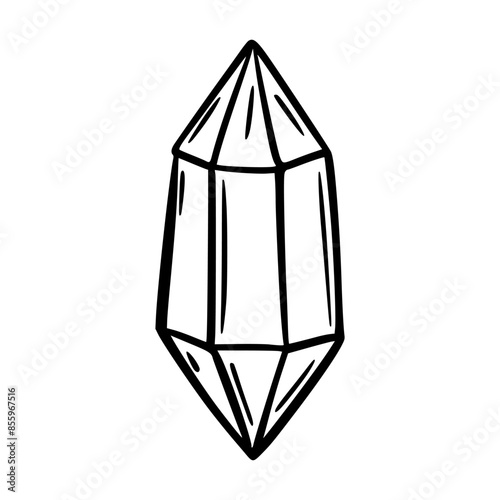 Doodle Crystal. Magic Object. Sketch © dasha122007
