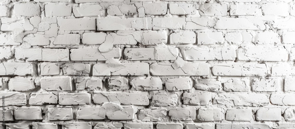 White brick wall background. Copy space image. Place for adding text and design White brick wall background. Copy space image. Place for adding text and design