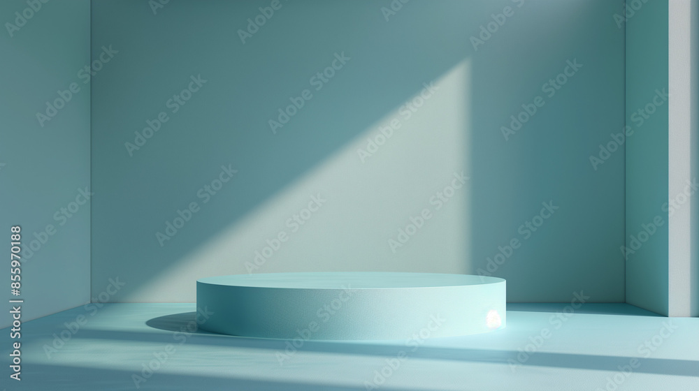 empty podium with spotlights for exhibit, Product stand mockup, pedestal, indoor space, empty room empty podium with spotlights for exhibit, Product stand mockup, pedestal, indoor space, empty room