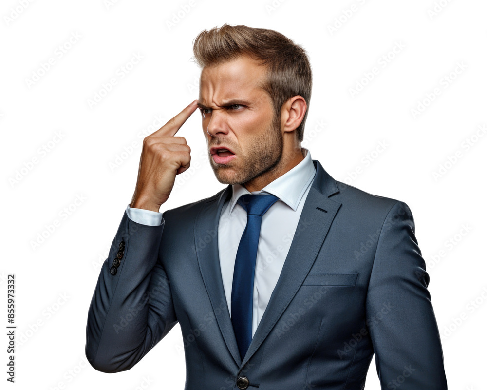 Business man in serious emotions and gesture Business man in serious emotions and gesture