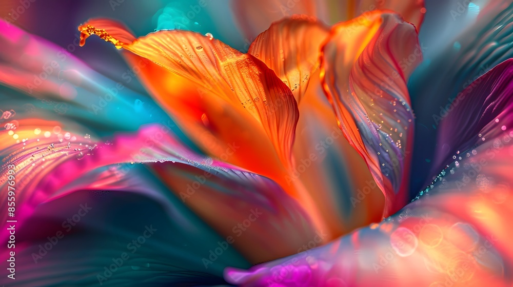 Macro close-up photography of a vibrant colored flower as a creative abstract background. Macro close-up photography of a vibrant colored flower as a creative abstract background.