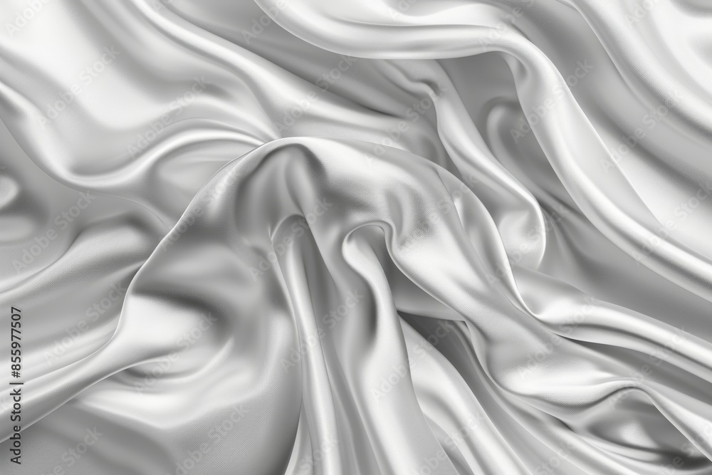 A smooth elegant silk fabric texture in white matte color as a background Abstract image A smooth elegant silk fabric texture in white matte color as a background Abstract image