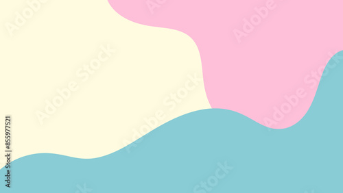 Abstract colorful background. Pink blue and yellow color  background. simplistic wallpaper.