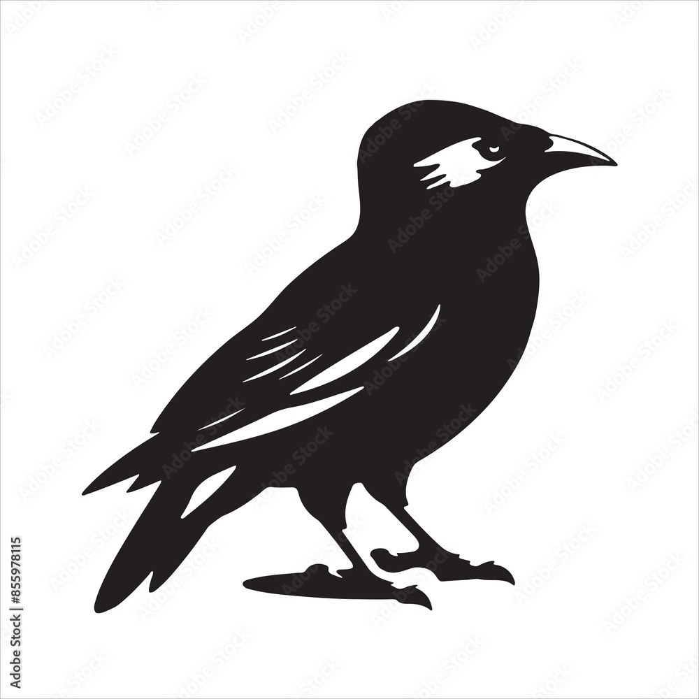 Obraz premium Bird Silhouette Vector Art