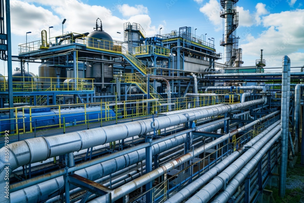 production process of sustainable aviation fuel biofuel refinery ...