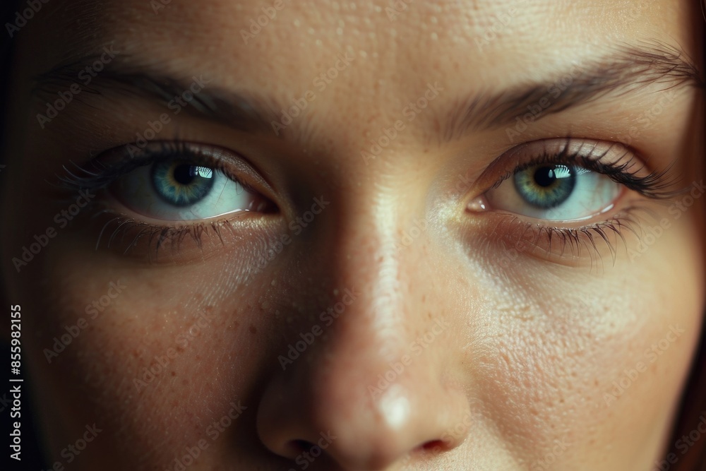 close up of a woman's eye close up of a woman's eye