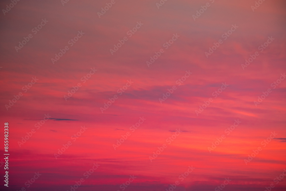 Obraz premium Beautiful , luxury soft gradient orange gold clouds and sunlight on the blue sky perfect for the background, take in everning,Twilight, Large size, high definition landscape photo