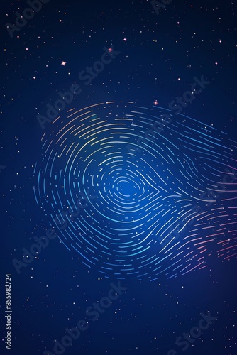 Scannable human fingerprints or Verify identity technology