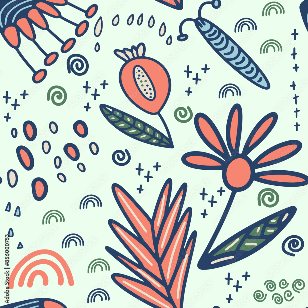 Obraz premium pattern with butterflies