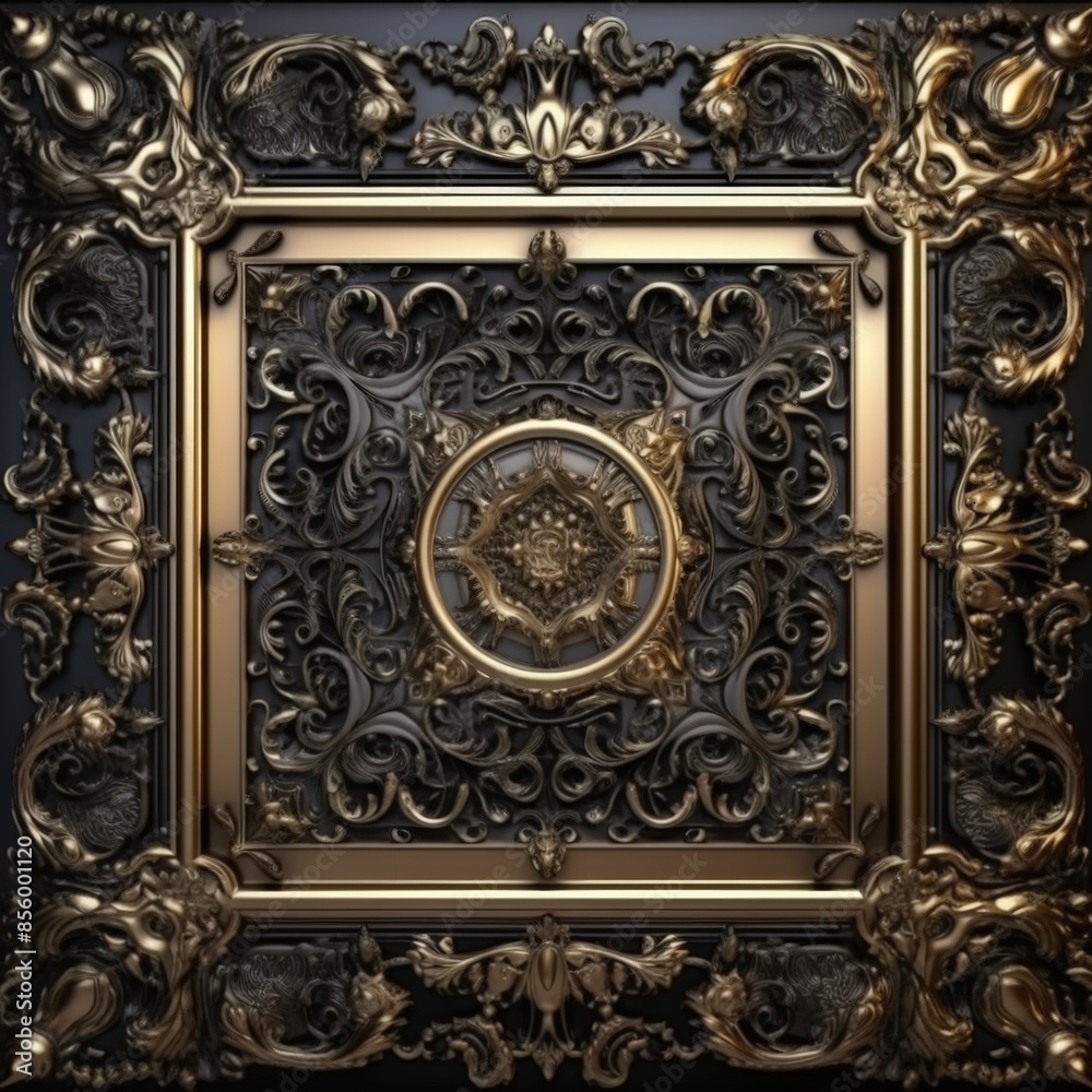Ancient Door Window Design in Indian Arabian Style Created with Generative AI Technology Ancient Door Window Design in Indian Arabian Style Created with Generative AI Technology