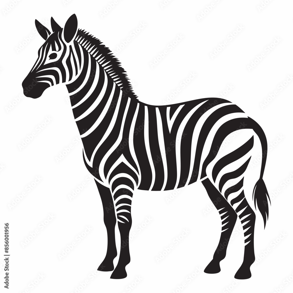 Fototapeta premium zebra vector illustration