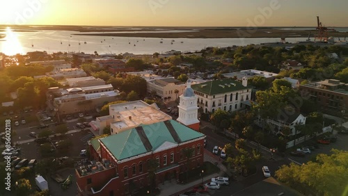 Fernandina Beach, Florida, USA Historic Downtown Cityscape