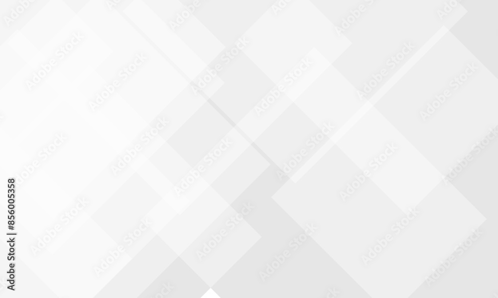 White and gray geometric glossy square technology background. Seamless white geometric banner concept vector background.  cover, poster, brochure, banner, wallpaper design.