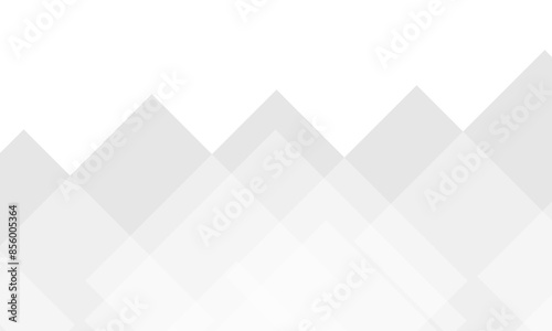 Abstract white and gray background with square white light background. Seamless white geometric glossy vector background. Abstract white and gray square technology poster, cover, banner background.
