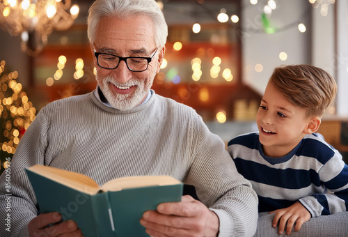 Grandfather's stories weave the past into cherished memories, one page at a time. 