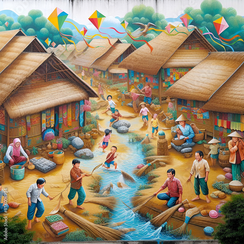 A beautiful painting attractive the eyes. 