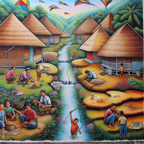 A beautiful painting attractive the eyes. 