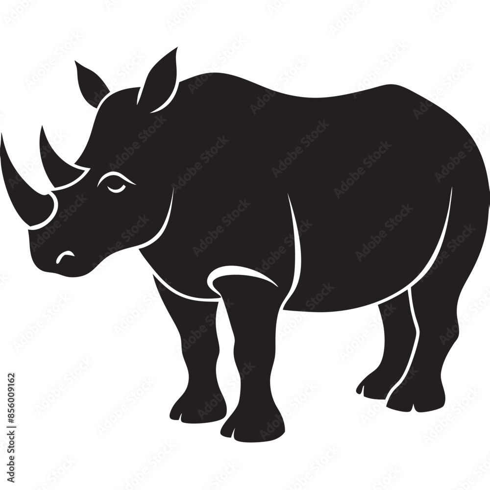 rhino vector illustration rhino vector illustration