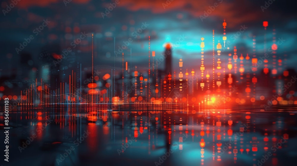 Fototapeta premium with crypto exchange websites visible on its screen background