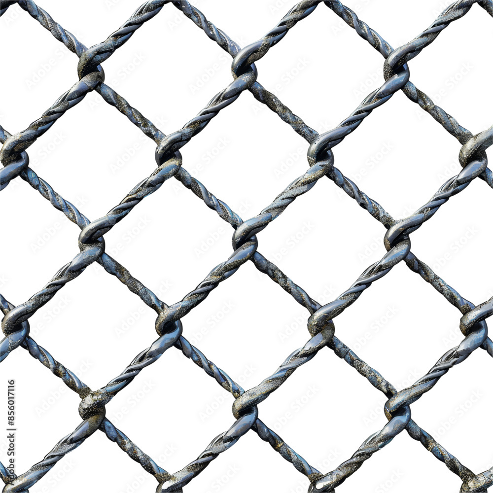 Fototapeta premium abstract background with wrought iron chain link fence