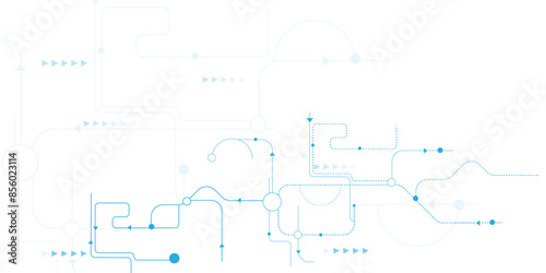 Circuit board technology background with hi-tech digital data connection system, Hi-tech communication design.