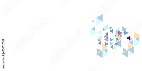 Abstract blue triangle modern template for business or technology presentation, Abstract blue triangle background.