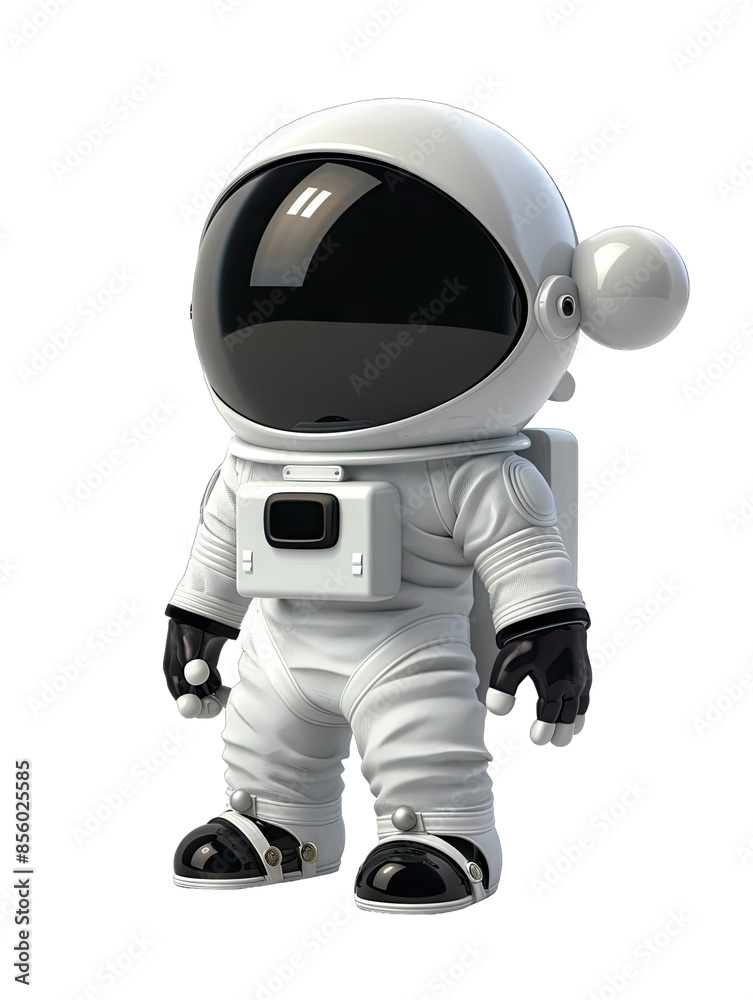 astronaut on a white astronaut on a white