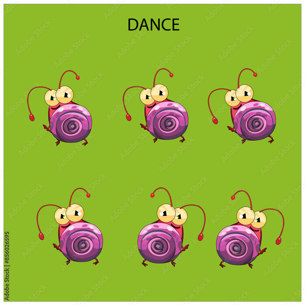 Obraz premium 2d Game assets, character, enemy, snake, girl, boy