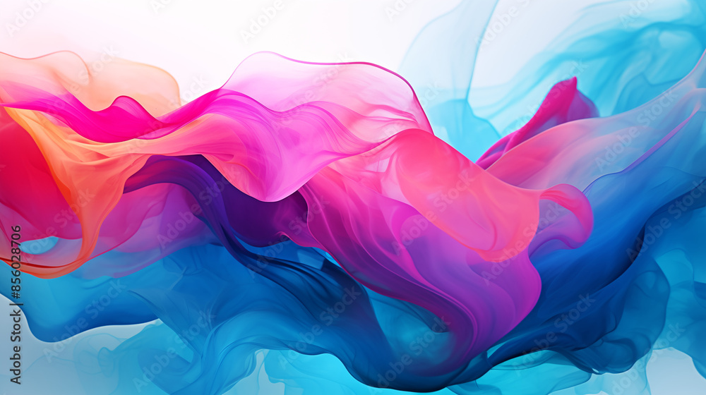 Vibrant Silk Flow Abstract Art Vibrant Silk Flow Abstract Art