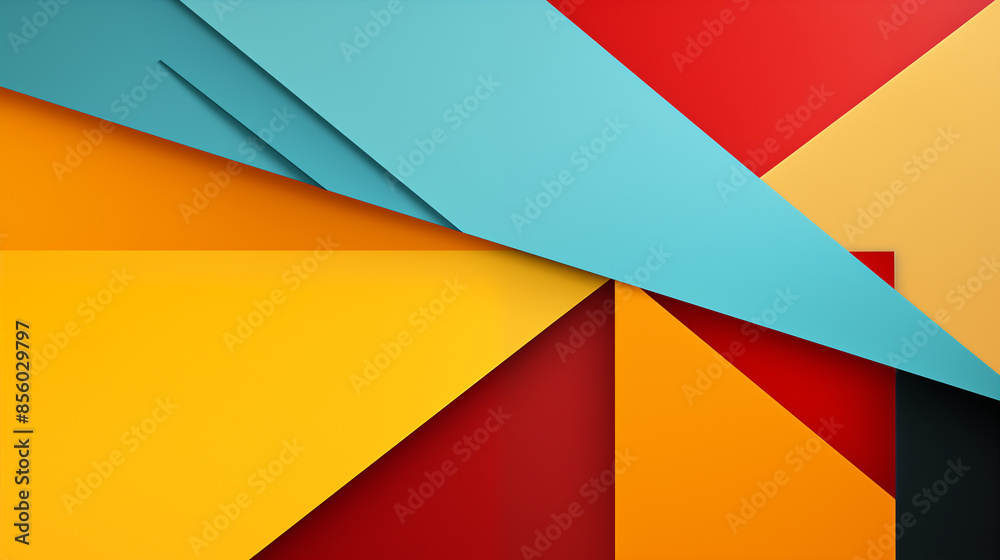 Modern Colorful Geometric Abstract Art Modern Colorful Geometric Abstract Art